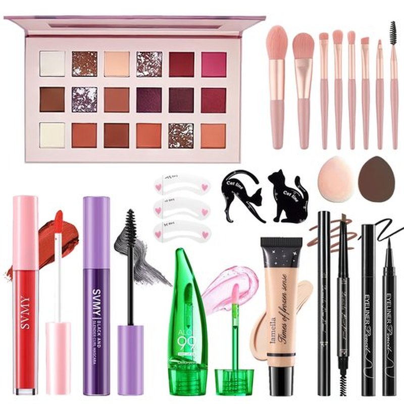 PWYSHXDF Makeup Set for Women, Makeup Full Kit for Beginners & Professionals, Travel Makeup Kit for Teens & Adults, Make up Set for Girls, Eyeshadow Palette, Lip Gloss, Face Make up