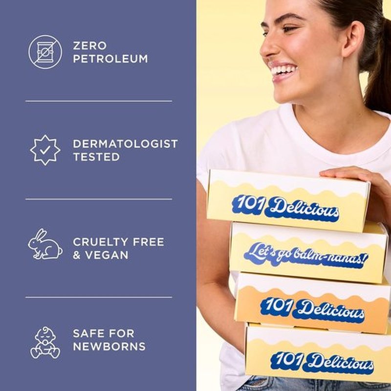 Lanolin 101 Multipurpose Ointment - Healing Lip Balm & Skin Moisturizer - Banana Cream Pie (0.35 oz)