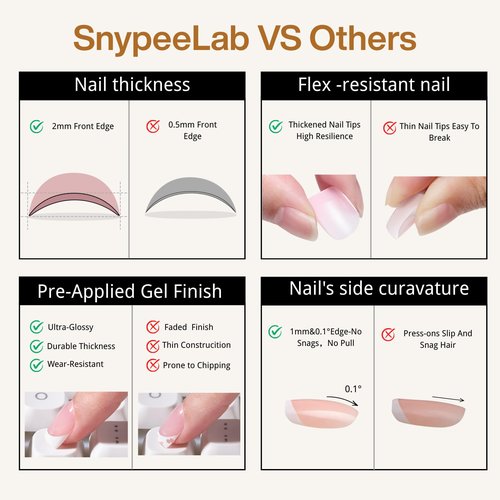 SnypeeLab Press on Nails Short Square, Green Cat Eye Nails, Glue on Nails Short, Football Nail, French Tip Smile Line Cat Eye Nails, Reusable, Acrylic 30Pcs(Green)