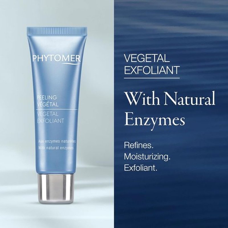 PHYTOMER Gentle Face Exfoliator - Natural Enzyme Formula for Cleansing & Refining Skin Texture | 50ml