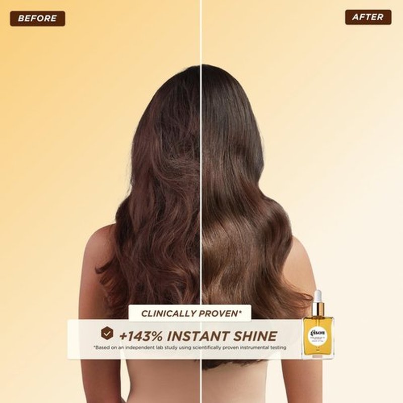 Gisou Honey Infused Hair Oil - Hydrating Frizz Control Treatment with Mirsalehi Honey | 1.7 Fl Oz