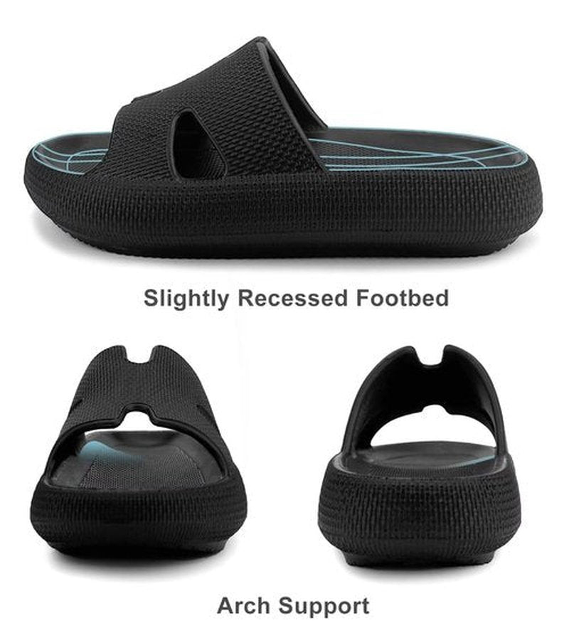 Haifago Cloud Slides for Women Cushion Recovery Pillow Sandals with Arch Support, Memory Foam House Shower Slippers for Woman, Non-Slip Comfort Quick Drying