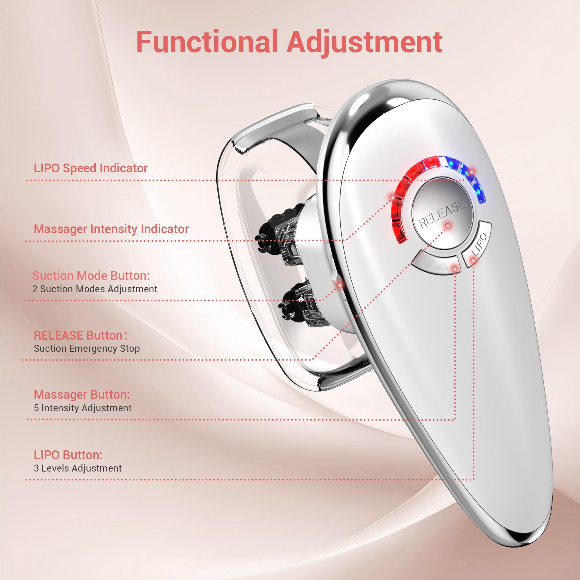 Queleay 3-in-1 Body Sculpting Machine, Body Sculptor Massager, Reduce Stretch Marks & Cellulite Massagers Tool for Stomach, Arms, Legs, Love Handles, Effectively Tightens Skin