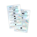 Brow Lamination Aftercare Cards | 50 Pack | 2x3.5” inches Business Card Size | Starter Lift Kit At Home DIY Brow Lift and Tint | Snatched Brows Non Reflect Matte Rainbow Holographic Look Design