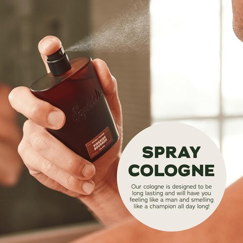 Dr. Squatch Natural Cologne for Men - Fireside Bourbon Scent with Scent-Lock Technology | 1.7 fl oz