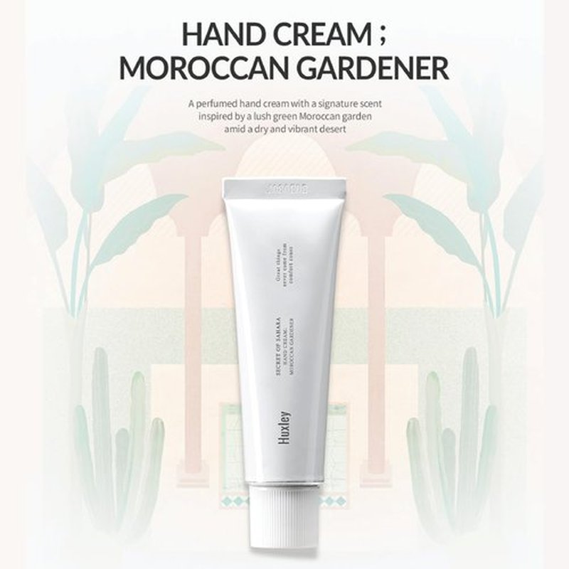 Huxley Secret of Sahara Hand Cream 30ml | Hydrates, Nourishes & Softens Skin | Non-Greasy Moisturizer that Soothes and Softens Hands | Hand Cream for Women & Men (1.01 Fl Oz, Moroccan Gardener)