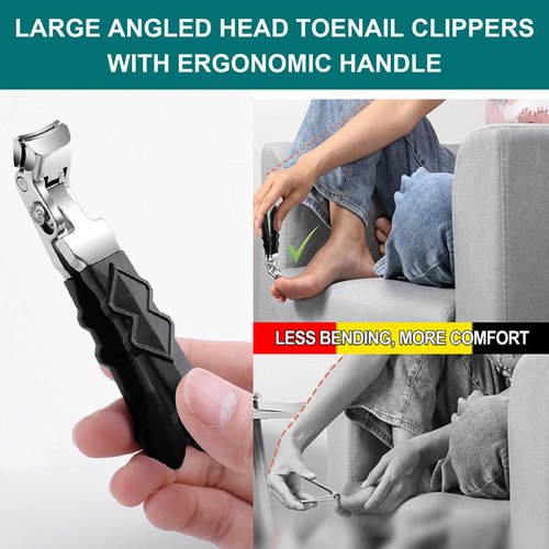 Clipmaster Pro Toenail Clippers, Clipmaster Pro Nail Clippers for Seniors Thick Nails with Wide Jaw Opening