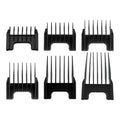 Wahl Professional ChromStyle Cutting Guides, 6 Pack, Ranging from 1/8” to 1”, Durable and Easy to Use, Black