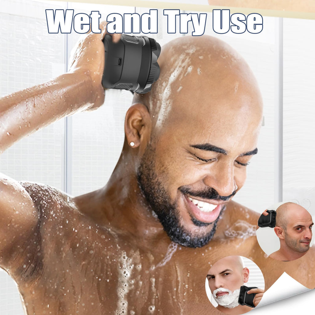 SUNNOW Body Hair Trimmer & Bald Head Shavers for Men, Manscape Ball Pubic Body Groomer Head Electric Shavers Razor Kit for Women/Bikini/Groin Grooming