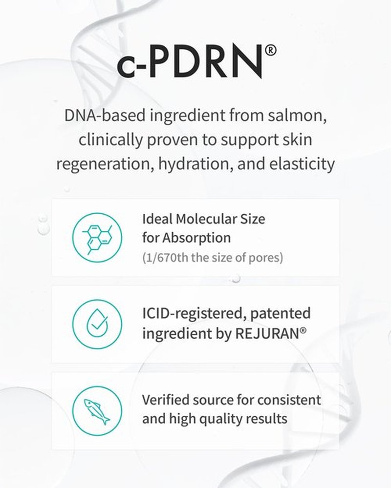 REJURAN® Moisture Treatment Ampoule, c-PDRN® - Deep Hydrating Face Serum for Instant & Long-Lasting Moisture, Soothing, Skin Barrier Boost, Moisture Lock with PDRx. Korean Skin Care (1.01 fl oz)