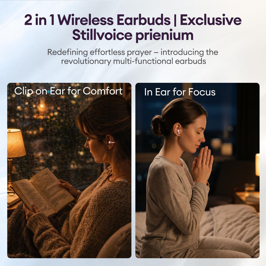 PAXA 2-in-1 Open Ear Clip-On Wireless Earbuds with StillVoice App, Bluetooth 6.0, 140H Playtime, Hybrid Noise Reduction, Auto L/R Sync, Comfortable Fit for Work, Fitness & Daily Use, Ctbuds Rose Gold