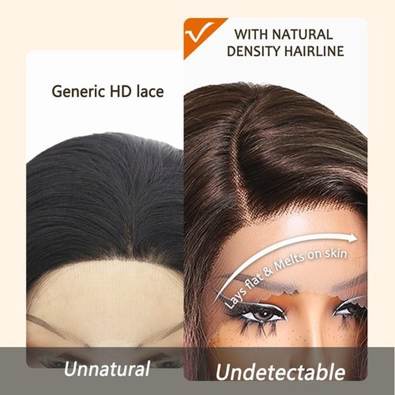 FABÉLLE Pink Highlight Wig Body Wave Wig Glueless Wig Lace Front Wigs for Black Women 24 Inch wear and go Synthetic Lace Front Wig