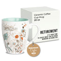 Pavilion Coffee Mugs - Mark My Words Retirement Mug with "Retirement, It's Your Time To Enjoy" Text Design - Ceramic Coffee Cup for Friends, Microwave & Dishwasher Compatible - Multicolor, 20 oz