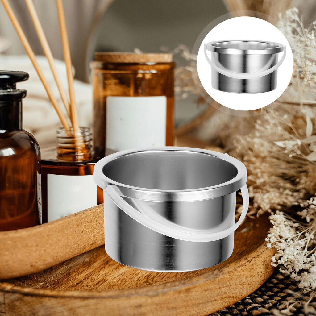 Healeved Wax Warmer Replacement Pot Aluminum Inner Pot for Hair Removal Wax Melting 4.72 X 4.72 X 2.48 in Replacement Accessory Easy to Clean