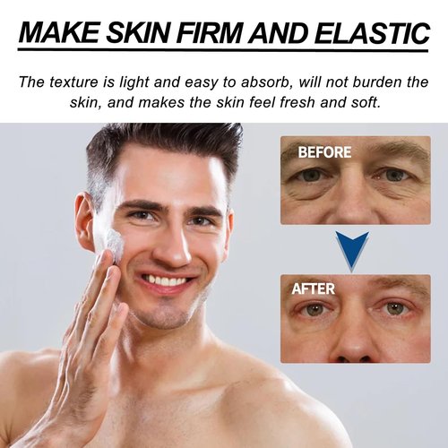 Skiennix 6-in-1 Face Cream for Men - Anti-Aging Moisturizer with Collagen & Hyaluronic Acid, 1.76 fl oz