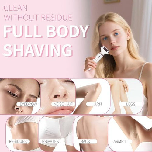 2026 LED Display Electric Razor | Skiennix Women's Wet & Dry Shaver - Painless 4-in-1 Cordless 3-Blade for Legs, Arms, Bikini
