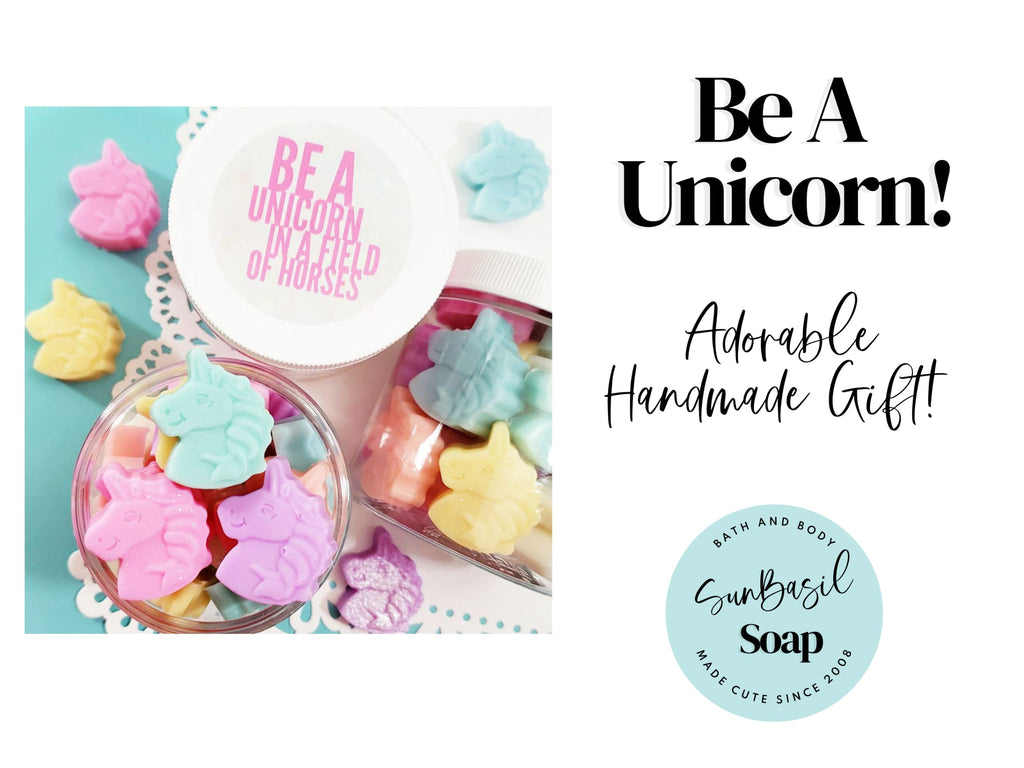 Girl Gift UNICORN SOAP Be a Unicorn in a Field of Horses Rainbow birthday party favor Easter basket