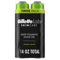 GilletteLabs Rapid Foaming Shave Gel - Smooth Shaving Experience for Men | 7oz (Pack of 2)