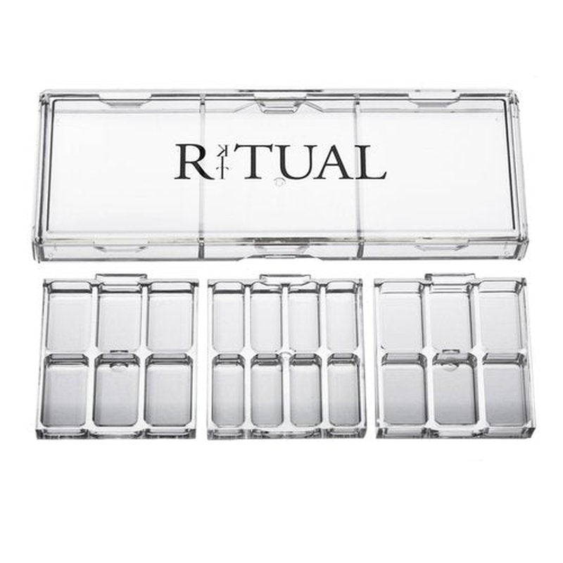 Empty Makeup Palette | 20 Wells | Modular Interchangeable Depotting System | Ritual Pro Palette 3 | Sample Bundle, Lipstick, Creams, Alcohol based makeup and paint, watercolor, Gouache, Acrylic paint