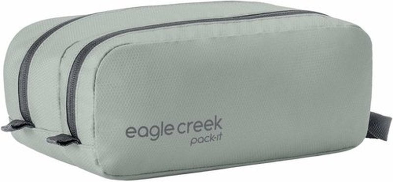 Eagle Creek Pack-It Reveal Quick Trip Toiletry Bag - Dual-Compartment Design | Water-Resistant & Quick-Drying - Storm Grey