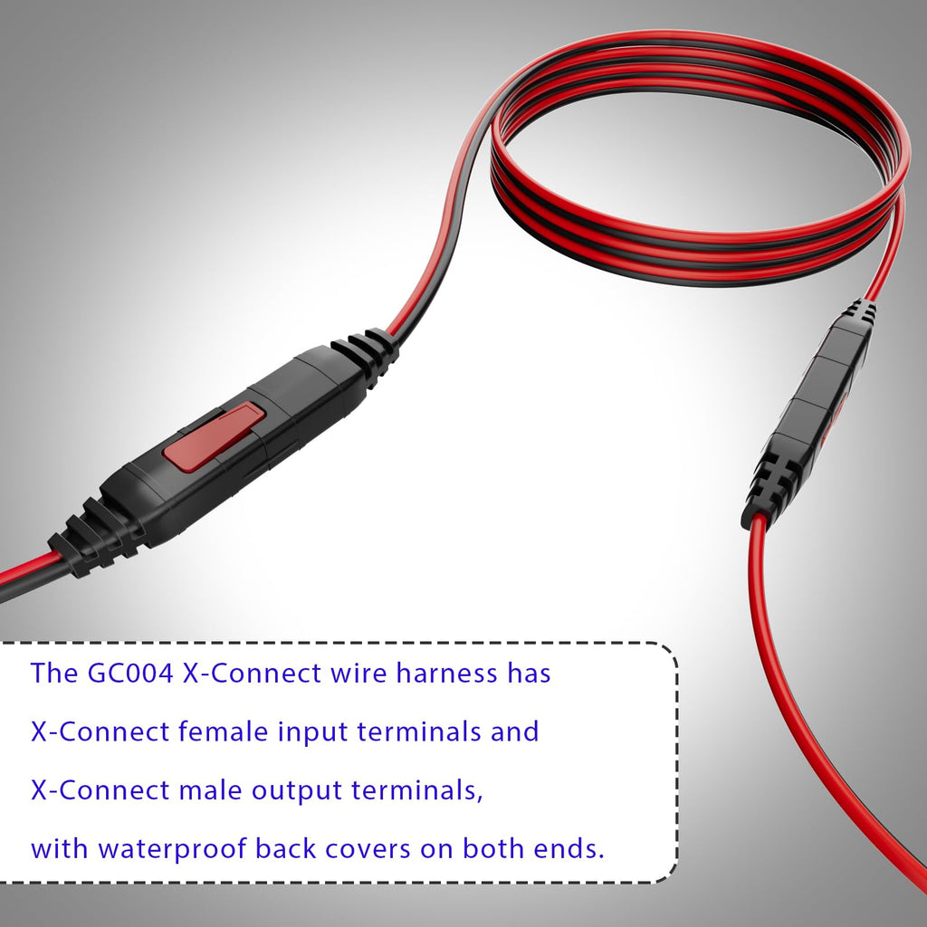 10FT GC004 X-Connect Extension Cable Fit for NOCO Genius Battery Chargers