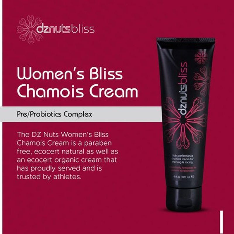 dznuts - Men's Pro Chamois Cream and Women's Bliss Chamois Cream - Anti-Chafing Cream for Saddle Sores, Rubbing, and Inner Thigh Friction for Cyclists, Runners, Triathletes (4 fl oz Each)