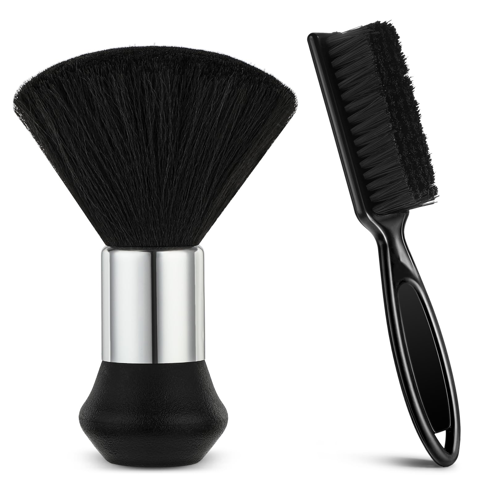 2 PCS Professional Barber Brush Set, Barber Neck Duster Hair Dusters Soft Neck Duster Brush, Barbers Accessories Cleaning Supplies for Hair Cutting & Styling, Hairs Stylist Tools and Salon Supplies