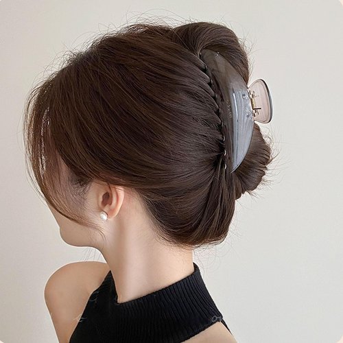 Hair Claw Clip for Women, 5 Inch Large Nonslip Claw Clip, Strong Hold for Medium Hair, Comfortable No-Pull, For Half-Up & French Twist, Fashion Hair Accessory Gift