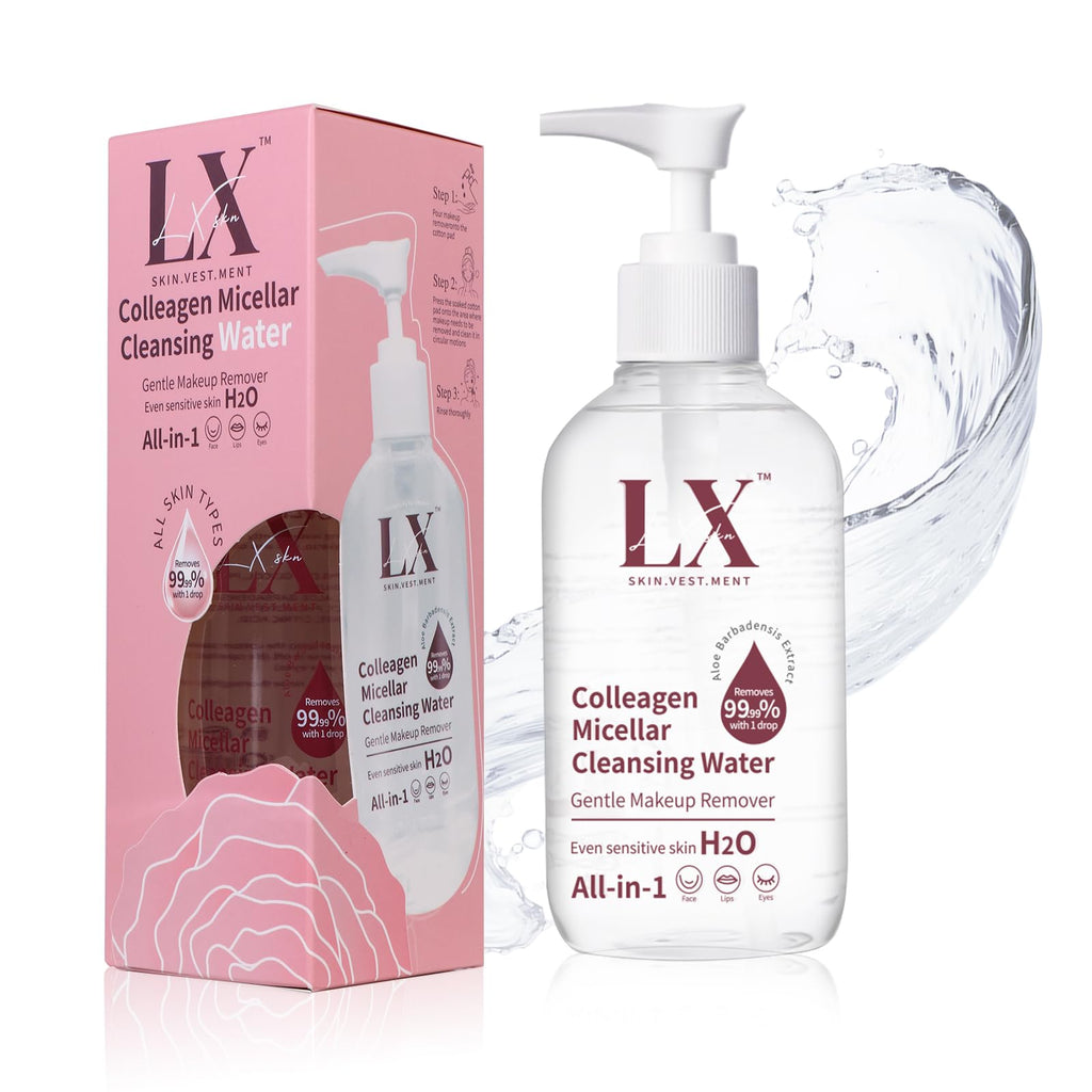 H2O Micellar Water - Makeup Remover Liquid For Eye, Lip & Face Makeup, Hydrating Facial Cleanser Non-Greasy Suitable for All Skin Types