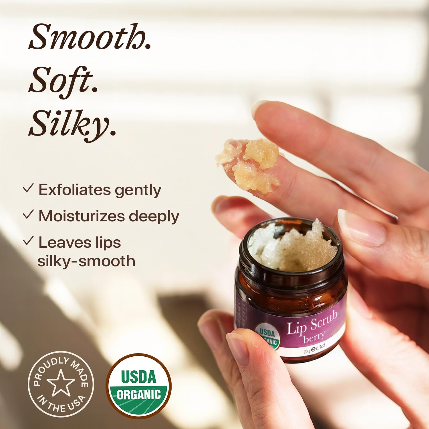 Lip Scrub Gift Set - Lip Scrubs Exfoliator & Moisturizer, Lip Exfoliator Scrub, Sugar Lip Scrubs, Lip Sugar Scrub, Lip Care Products for Chapped Lips, Lip Scrubber, Lip Moisturizer for Dry Lips