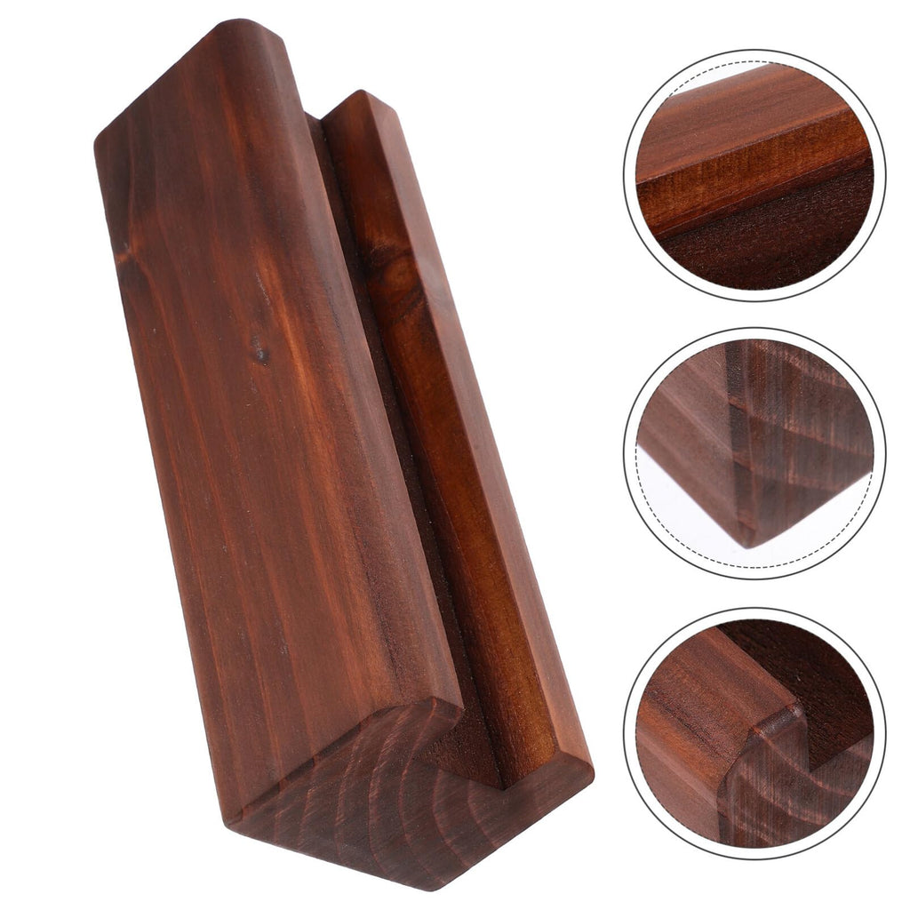 Uonlytech Floor Mirror Stand Wooden Support Base 9.84X3.14X2.75 Inch Stable Mirror Holder for Full Length Home Entryway Bathroom Use