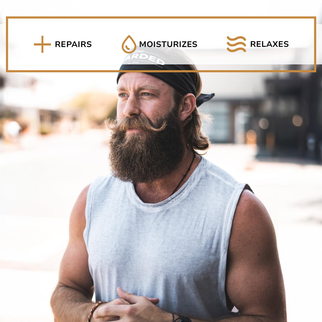 Live Bearded 3-Step Beard Grooming Kit - Wash, Oil and Butter - Made in the USA - All-Natural Ingredients with Shea, Jojoba - Growth Support | 1880 Scent - Bourbon, Bitters, Citrus