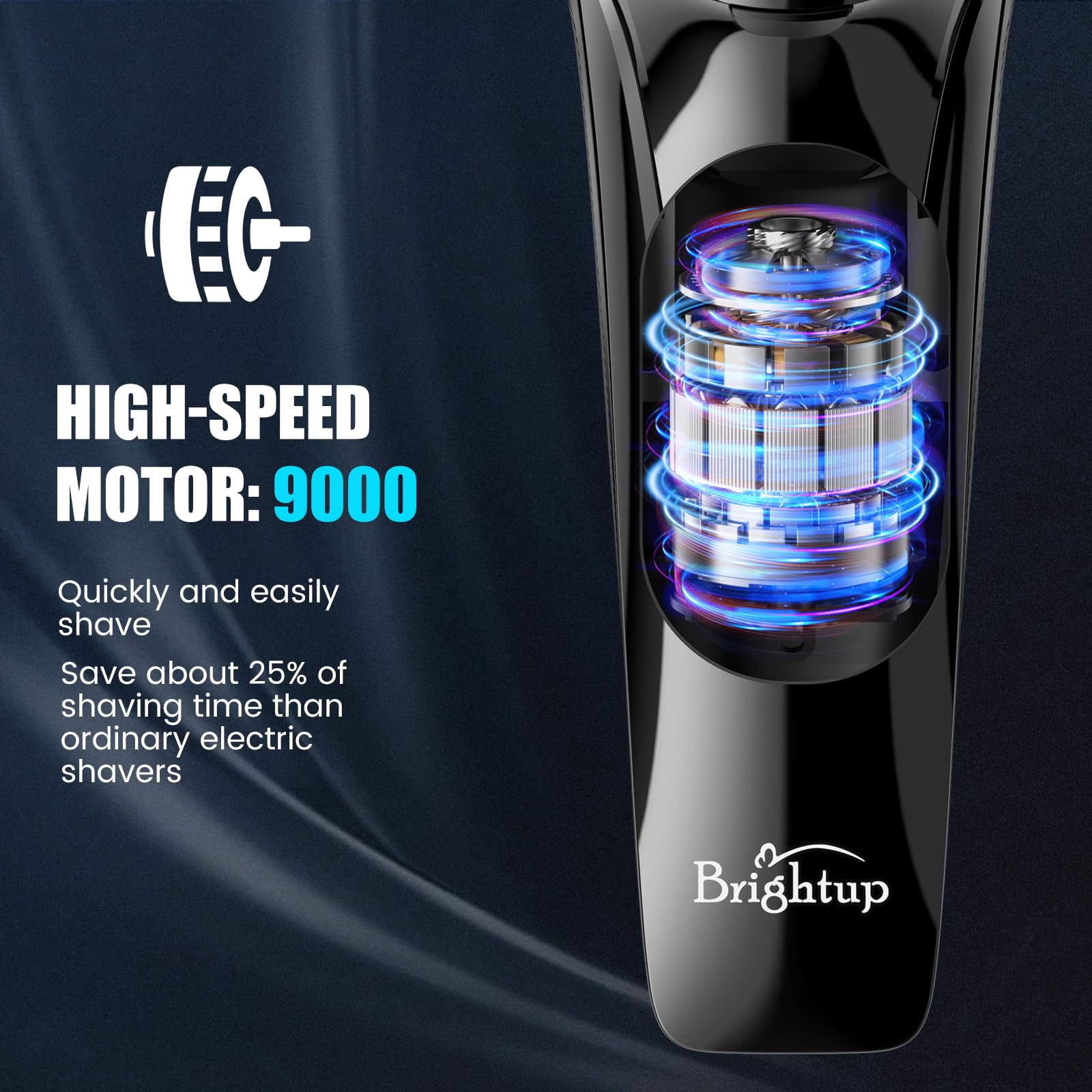 Brightup Electric Razor for Men Face, Wet & Dry Electric Shaver for Men