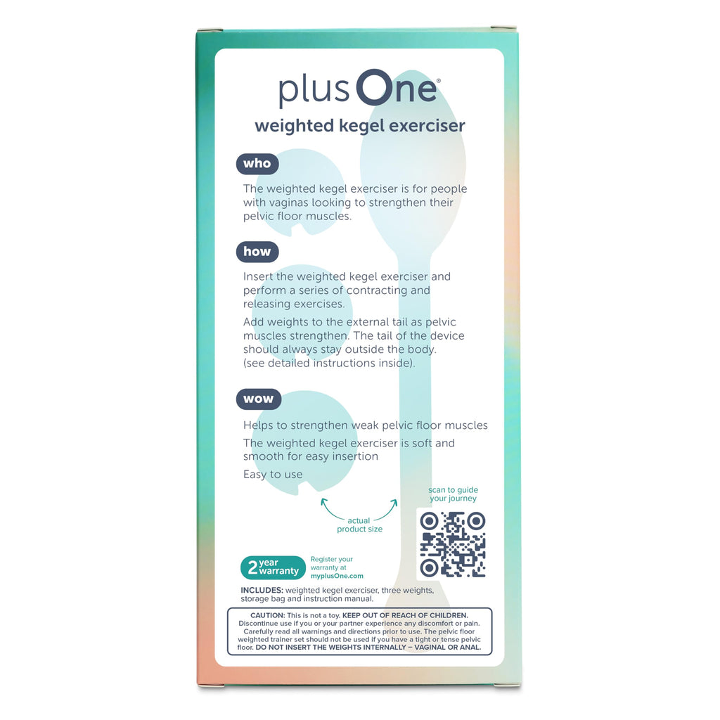 plusOne Kegel Trainer, Pelvic Floor Exercises