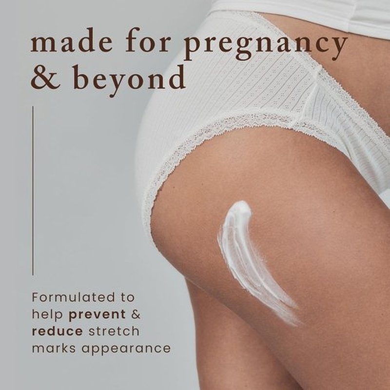 Nemah Stretch Mark Cream - Moisturizing Pregnancy Body Cream with Shea Butter & Macadamia Oil | 3.4 oz
