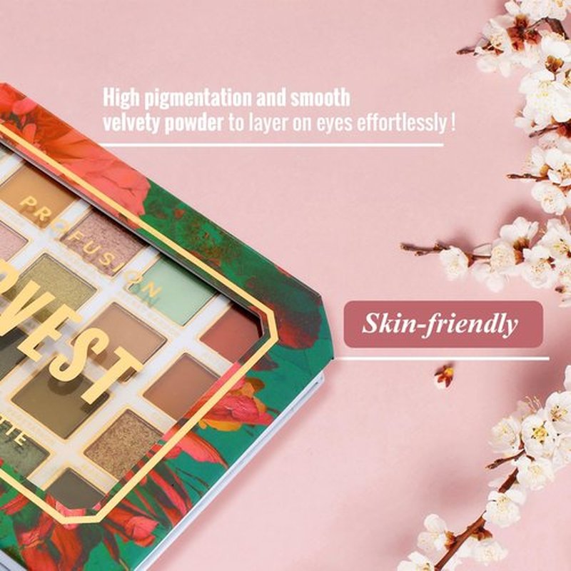 Profusion Cosmetics Harvest 20-Shade Multi-Finish Palette- Let your Creativity Blossom with the Eyeshadow Palette
