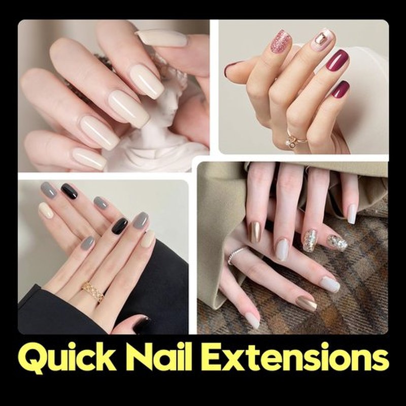 Kakufunny 120Pcs Square Press On Nails - Pre-Filed Soft Gel Full Cover Tips, Extra Short 12 Sizes, Half Matte Acrylic for Beginners, Salon & DIY at Home