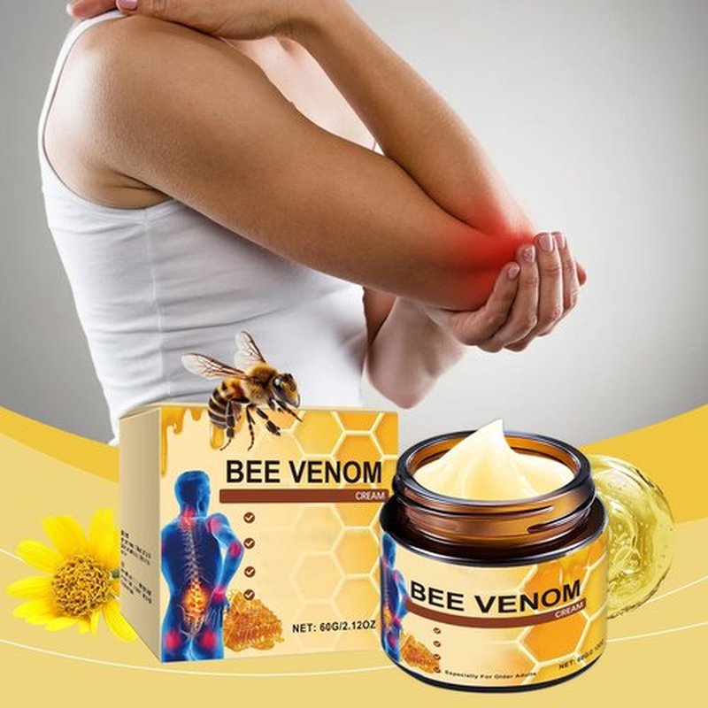 OSFRIAGE Bee Venom Joint Gel, Professional Bee Venom Ointment,Bee Venom Cream,Bee Venom Joint and Bone Cream for Back, Knee, Hands, Neck, Feet -60g (2PCS)