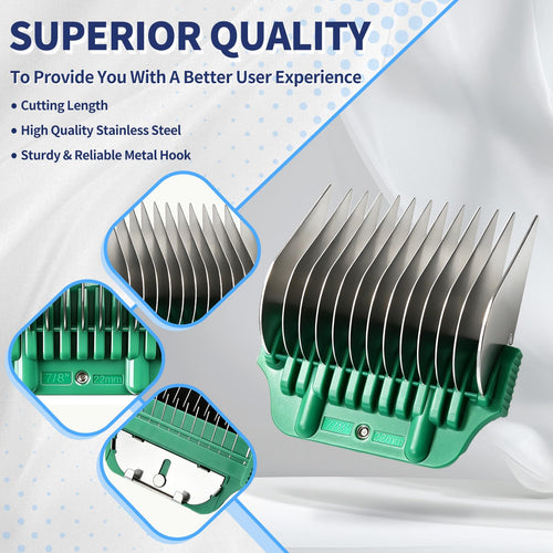 22MM 7/8" Clipper Guard Comb for Wide A5 Blade, Compatible with Andis/Wahl
