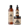 Johnny Slicks Thinning Hair Kit - Supports Hair & Scalp Health with Beard Wash, Beard Oil & Pomade - Made with Organic Ingredients - Tea Tree, Argan & Jojoba - Rugged Scent