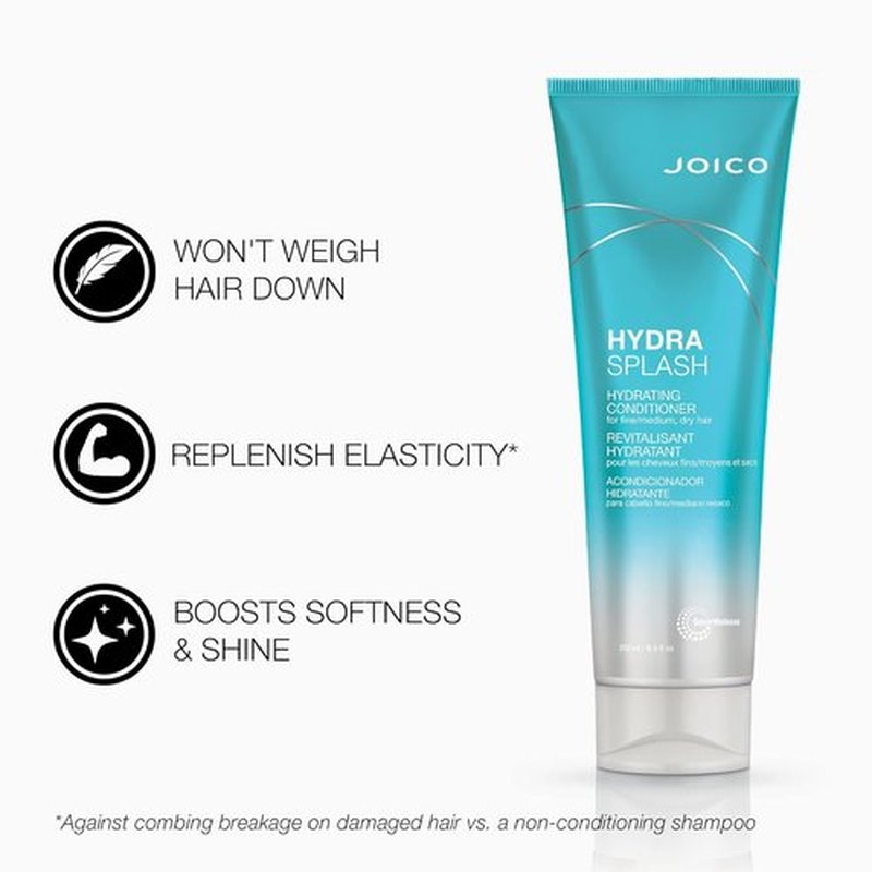 Joico HydraSplash Hydrating Shampoo & Conditioner Set - Preserve Natural Moisture for Fine to Medium Hair