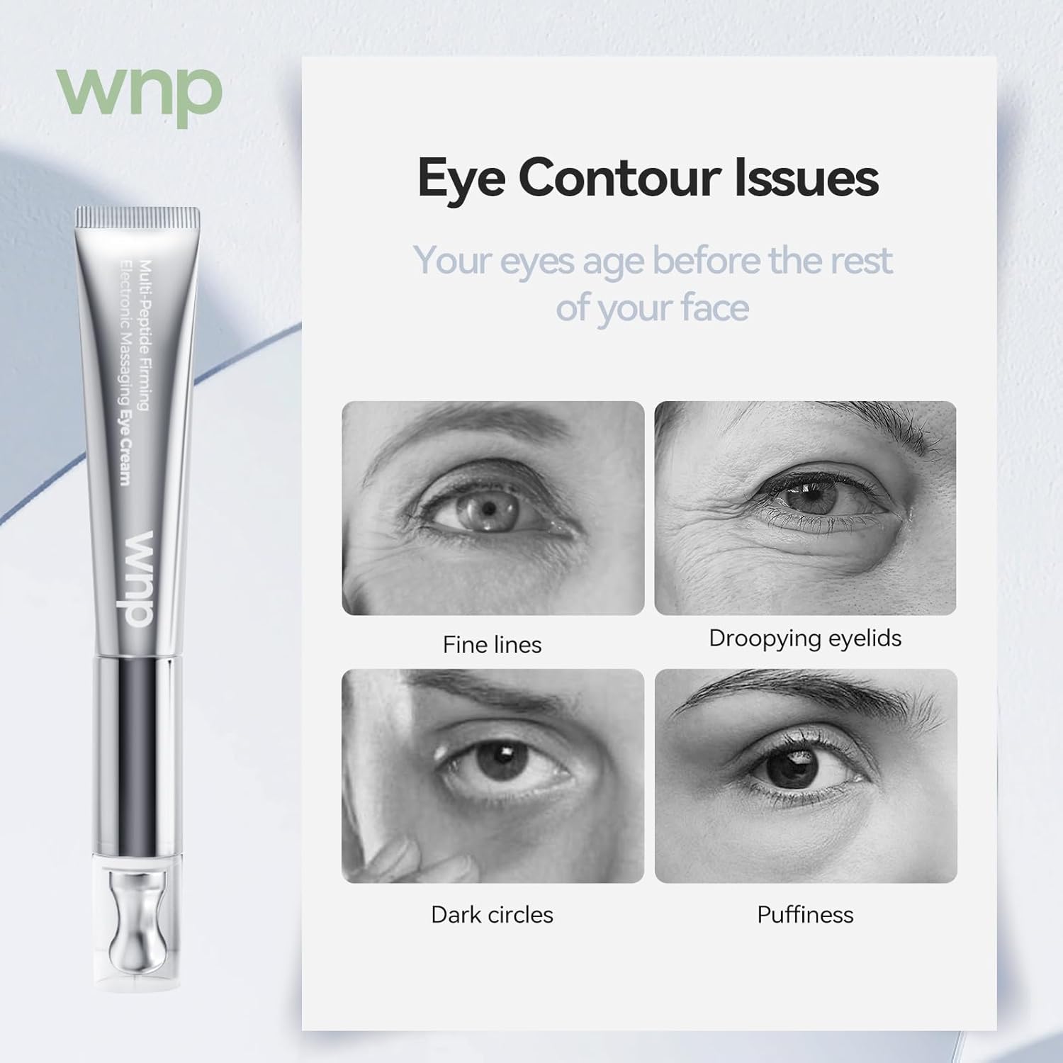WNP Eye Cream - Anti-Aging Multi-Peptide Firming Eye Cream for Puffiness & Dark Circles