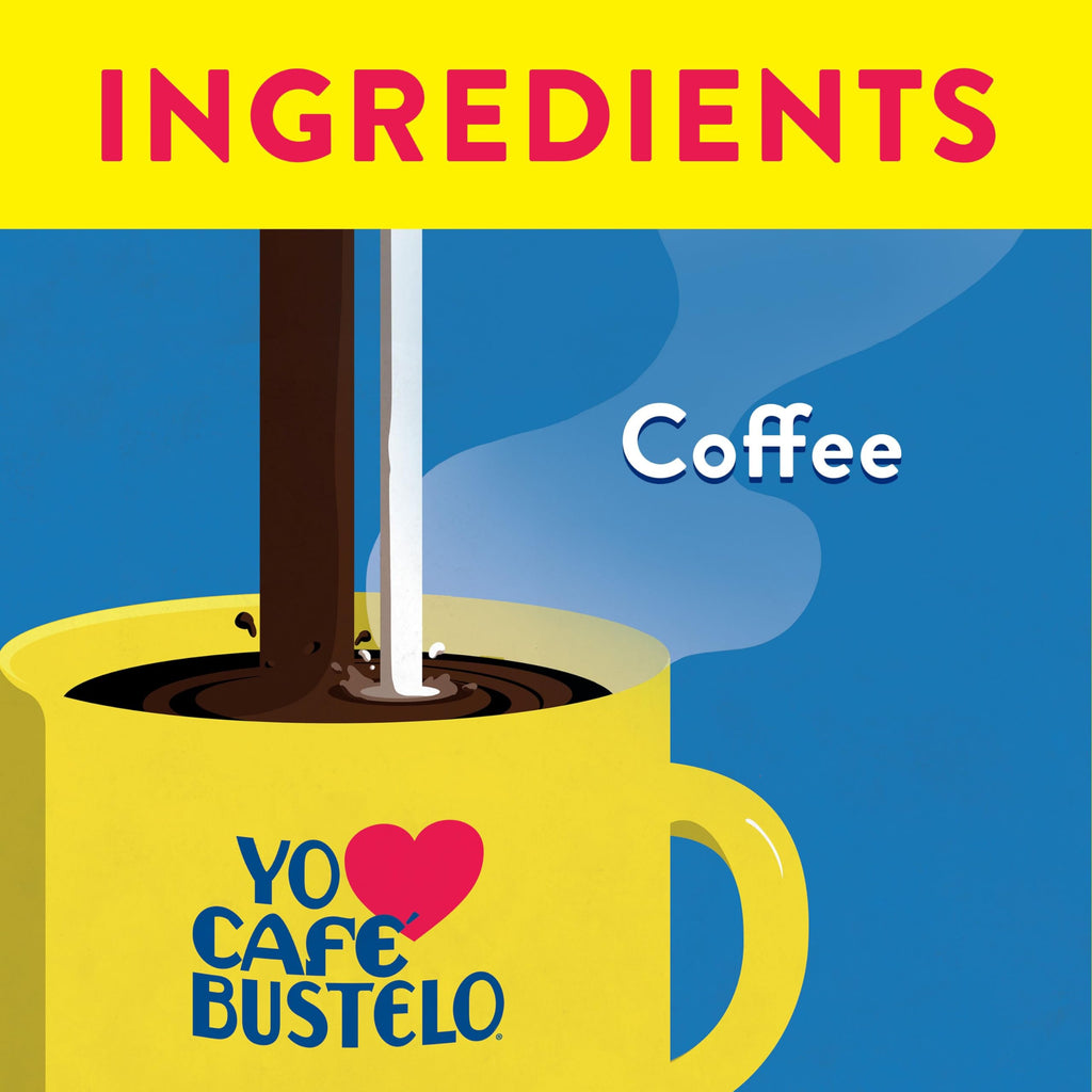 Café Bustelo Espresso Ground Coffee, Dark Roast, 36-Ounce Canister