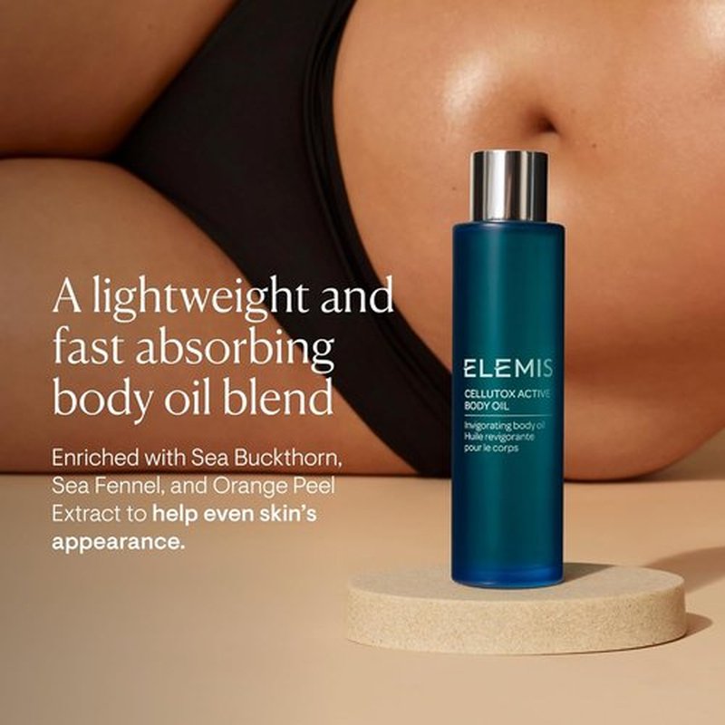 ELEMIS De-Stress Massage Oil - Nourishing Essential Oil Blend for Relaxation & Calm | 3.3 Fl Oz