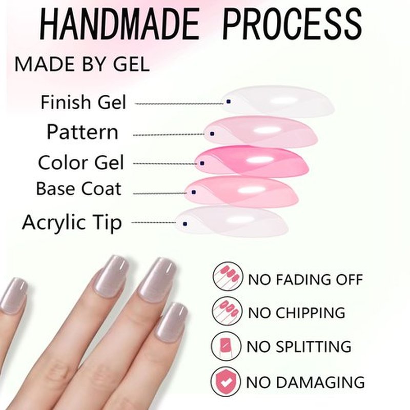 Short Square Press On Nails - Crystal Stone Cat's Eye Press On Nails Short Fake Nails with Nail Glue, Artificial Nails 16 Sizes - 32Pcs Reusable Soft Gel False Nails Tips Kit,Stick On Nails for Women