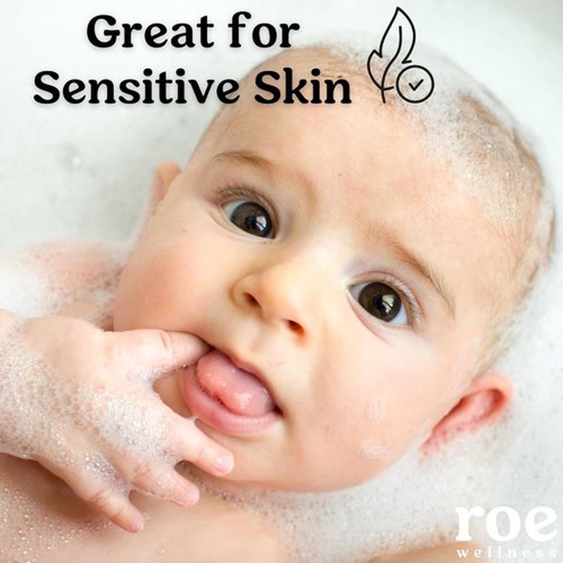 Roe Wellness Toddler & Baby Body Wash | Moisturizing, Fragrance-Free Formula | 9.4 fl oz