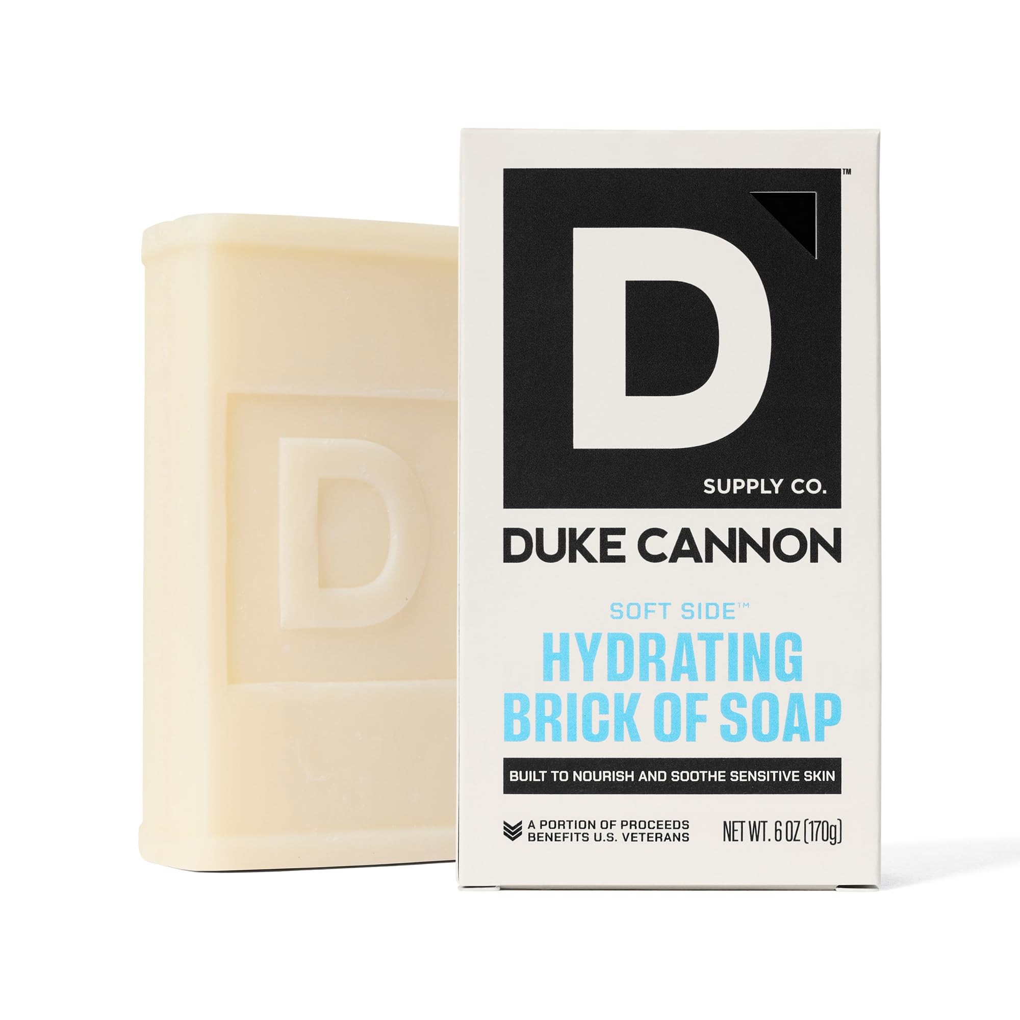 Duke Cannon Brick of Soap Variety Pack – 4 Bars (2 Soft Side Hydrating + 2 Heavy Grit Deep Cleaning), Large 10 oz Triple Milled Men’s Bar Soap Set