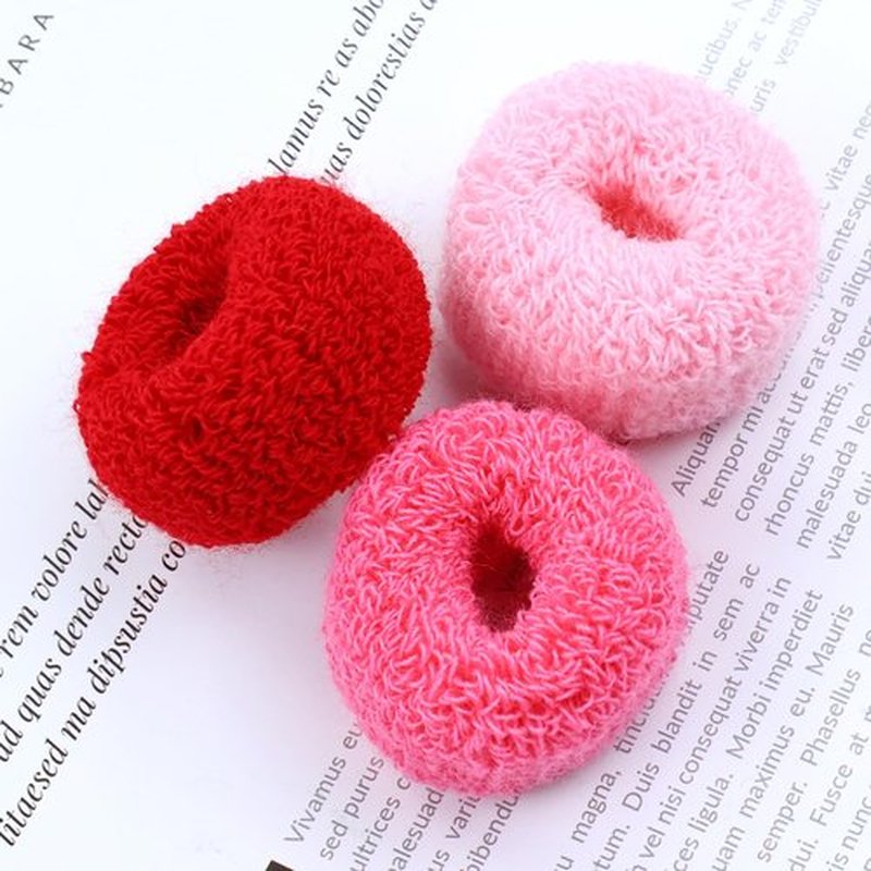 Dizila 36 Pieces Super Stretchy Knit Cloth Hair Ties Scrunchies Ponytail Holders Wool Loop Hair Elastics Accessories for Women Girls Teens Kids