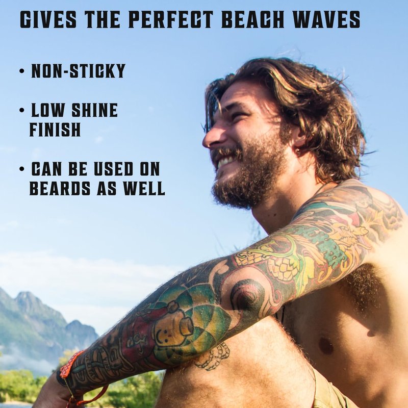 Viking Revolution Sea Salt Spray - Texturizing Hair Spray with Kelp & Aloe Vera - 8.8oz for Beachy Waves
