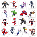 Spidey Birthday Party Supplies, 34Pcs Temporary Tattoos Party Gifts, Removable Fake Tattoo Stickers for Goody Bag Treat Bag Stuff for Spidey Birthday Decorations